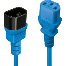 Lindy CABLE POWER IEC EXTENSION 1M/BLUE 30471 LINDY