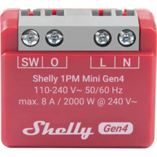 Shelly 1PM Mini Gen4 (red)