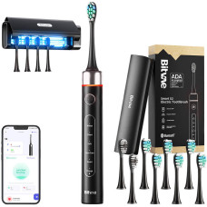 Bitvae Sonic toothbrush with app and tip set, travel case and UV sterilizer S2+HD2 (black)