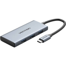 Vention USB-C to HDMI, 3x USB 3.0, SD, TF Hub Vention TOOHB 0.15m Gray