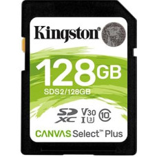 Kingston SD card 128GB Canvas Select Plus R100MB/s