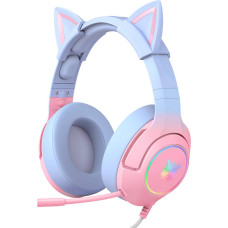 Onikuma K9 7.1 Gaming Headphones Pink and Blue