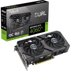 Asus Graphics Card|ASUS|NVIDIA GeForce RTX 4060 Ti|8 GB|GDDR6|128 bit|PCIE 4.0 16x|GPU 2565 MHz|Dual Slot Fansink|1xHDMI|3xDisplayPort|DUAL-RTX4060TI-O8G-EVO