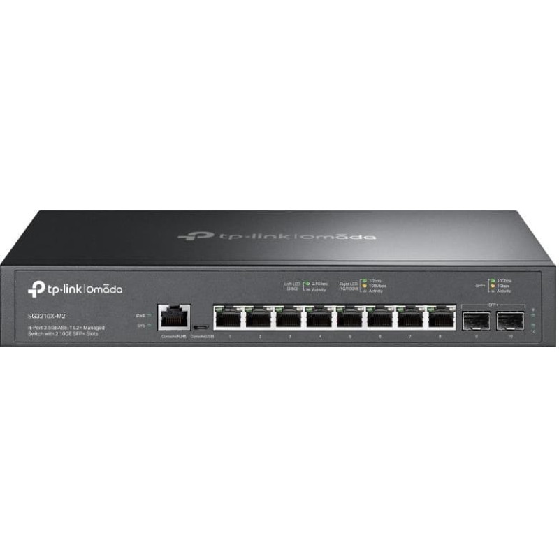 Tp-Link Switch|TP-LINK|Omada|SG3210X-M2|Type L2+|Desktop/pedestal|Rack|8x2.5GbE|2xSFP+|1xConsole|1|SG3210X-M2