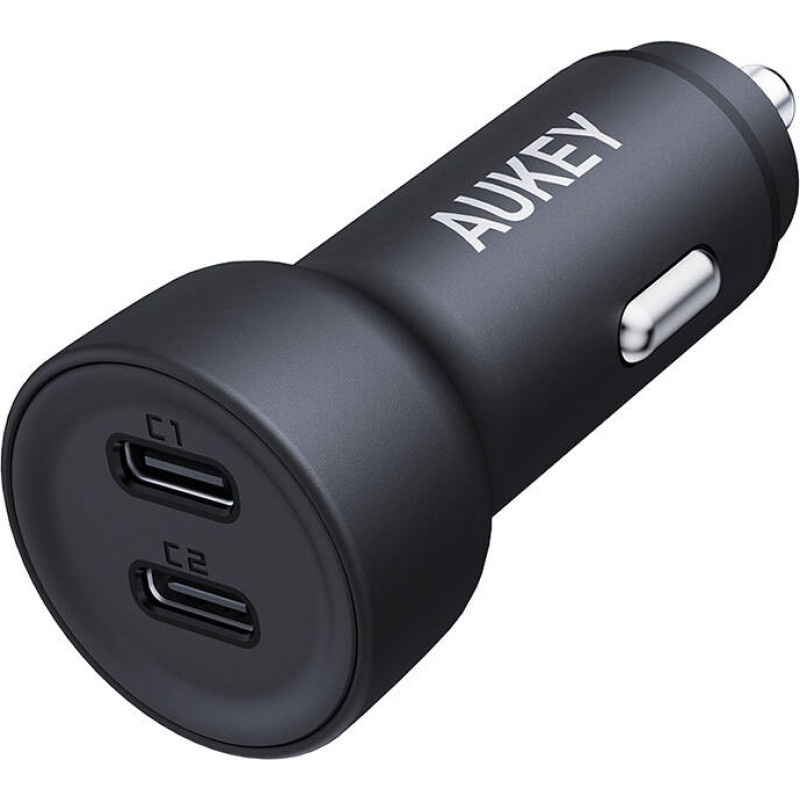 Aukey Wall charger Aukey CC-Y23, 2xUSB-C, 65W (black)