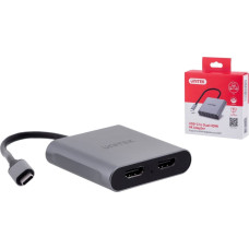 Unitek USB adapter Unitek V1404B USB-C - HDMI x2 Silver (V1404B)