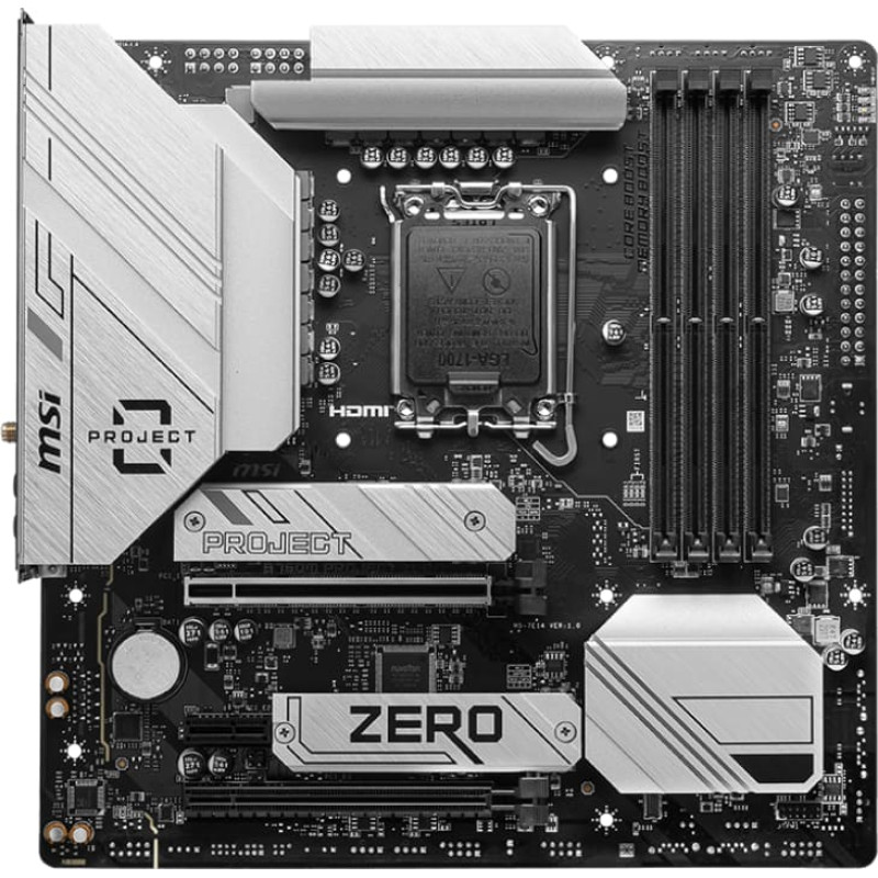 MSI B760M PROJECT ZERO - Socket 1700 - motherboard