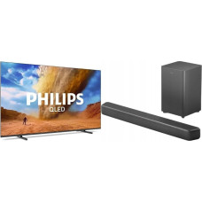 Philips Telewizor Philips Telewizor Philips 55PUS7810/12 QLED 55'' 4K Ultra HD Titan OS + Soundbar Philips TAB5309/10