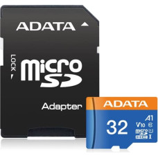 Adata MEMORY MICRO SDHC 32GB W/ADAP./AUSDH32GUICL10A1-RA1 ADATA