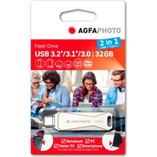 Agfaphoto USB 3.0 2in1      32GB USB-TypeC