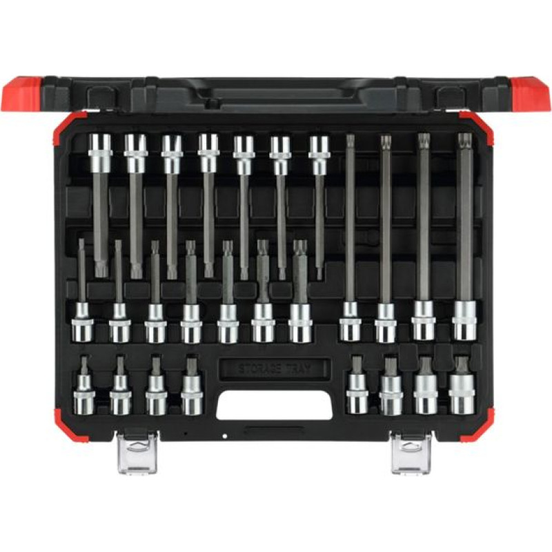 Gedore red Screwdriver Bit Sockets 1/2  XZN 26-pieces