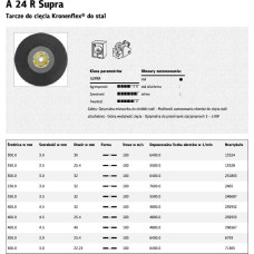 Klingspor K.TARCZA MET 350mm x 3,5mm x 25,4mm  A24R Supra
