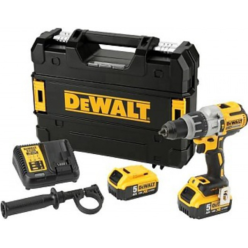 Dewalt WIERTARKO-WKRĘTARKA UDAROWA 18V 95/66Nm 3-BIEGI 3 x 5,0Ah WALIZKA TSTAK DCD996P2