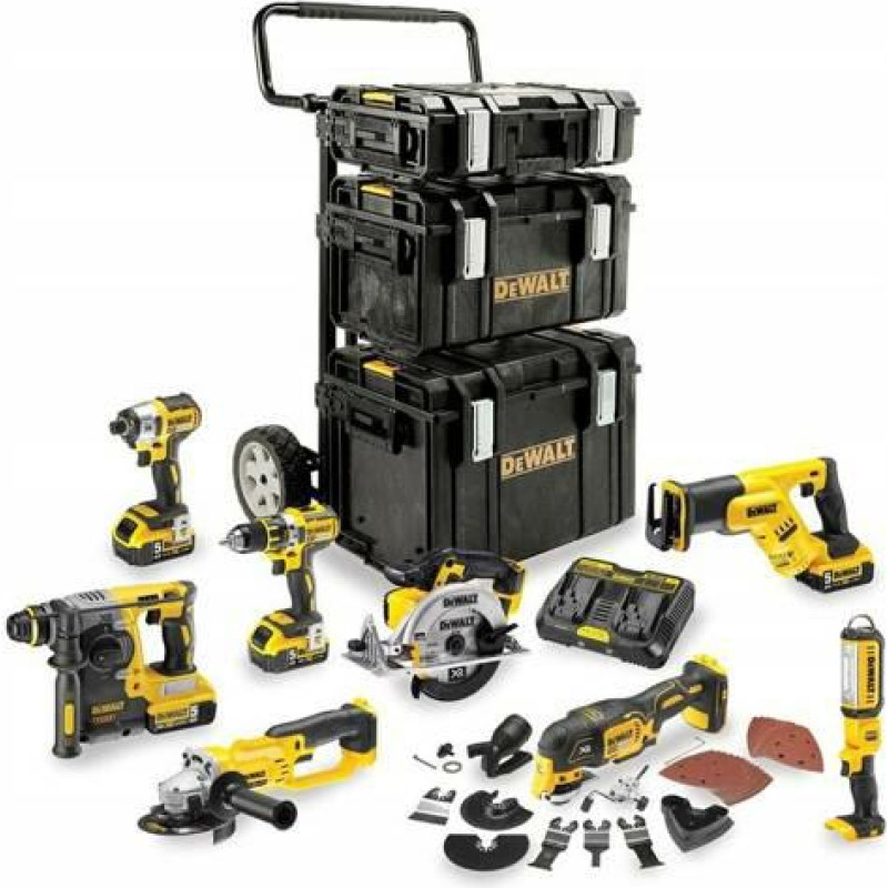 Dewalt .ZESTAW COMBO 18V DCK856P4 8-ELEMENTÓW 4x5,0Ah TOUGHSYSTEM