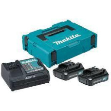 Makita ZESTAW ZASILAJĄCY 12V 2x1,5Ah (BL1016x2+DC10SB) MAKPAC