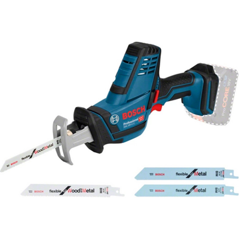 Bosch GSA 18 V-LI C Professional elektriskais zāģis 3050 sitieni minūtē 2 kg