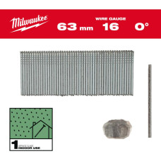 Milwaukee SZTYFTY 16G/63mm/0° DO M18 FN16GS /2500szt.