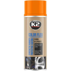 K2 SYNTETYCZNA POWŁOKA GUMOWA W SPRAYU. COLOR FLEX GUMA W SPRAYU-POMARAŃCZOWY 400ML