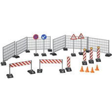 Bruder equipment: Fences, pylons, shieldsr - 62007