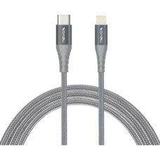 Nevox Lightning > USB-C data cable MFi (silver/grey, 50cm)