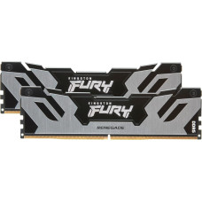 Kingston FURY DDR5 32GB - 7200 - CL - 38 - Dual-Kit - DIMM, KF572C38RSK2-32, Fury Renegade Silver, XMP, black/silver