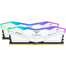 Team Group DDR5 64GB - 6000 - CL - 38 - Dual-Kit - FF4D564G6000HC38ADC01, Delta RGB, XMP, white