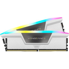 Corsair DDR5 - 32GB - 6000 - CL - 36 (2x 16 GB) dual kit, RAM (white, CMH32GX5M2E6000C36W, Vengeance RGB, INTEL XMP)