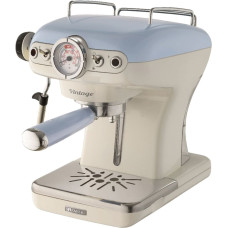 Ariete American Vintage, espresso machine (beige/light blue)