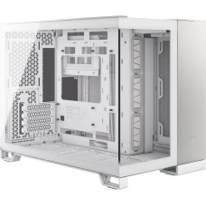 Corsair 2500X , Tower case (white/aluminum, tempered glass x 2)