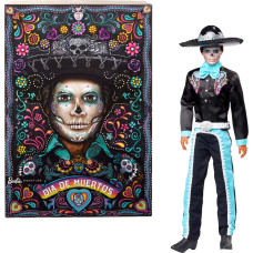 Mattel Barbie Signature Día de Muertos 2024 - Ken doll in black suit with hat