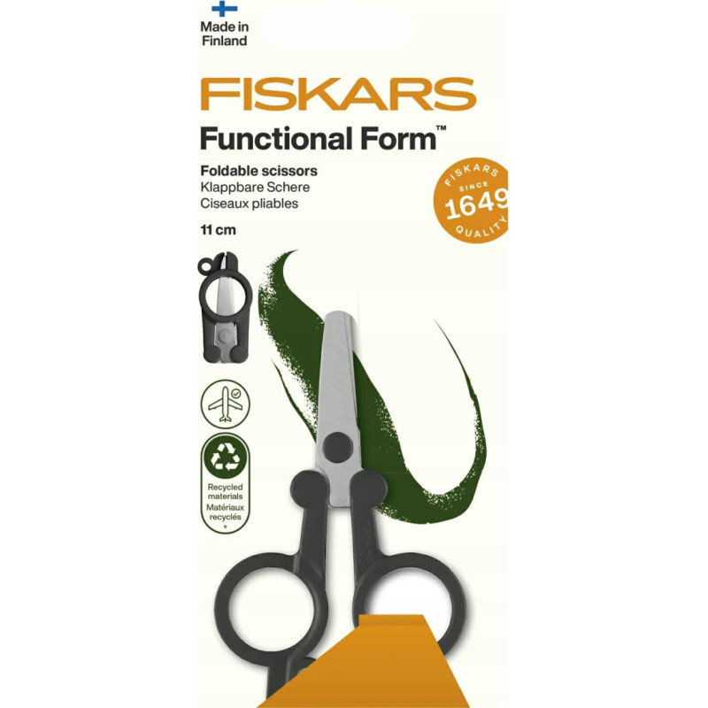 Fiskars FS.NOŻYCZKI SKŁADANE TURYSTYCZNE 11cm