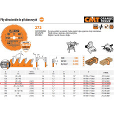 CMT PIŁA UNIWERSALNA ITK D=165 F=20 Z=36 K=1,7/1,1 ULTRACIENKA