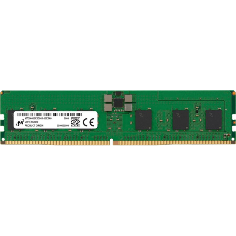 Micron Server Memory Module|MICRON|DDR5|16GB|RDIMM|4800 MHz|CL 40|1.1 V|MTC10F1084S1RC48BA1R