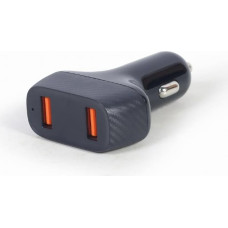 Gembird MOBILE CHARGER CAR USB 2PORT/QC3.0 TA-U2QC3-CAR-01 GEMBIRD