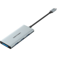 Vention USB-C to HDMI, 3x USB 3.0, SD, TF, PD Hub Vention TOPHB 0.15m Gray