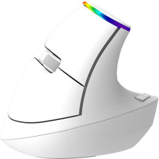 Delux Wireless Vertical Mouse Delux M618C 2.4G 1600DPI RGB (white)