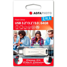 Agfaphoto USB 3.0 2in1      64GB USB-TypeC