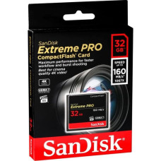 Sandisk Extreme Pro CF      32GB 160MB/s         SDCFXPS-032G-X46