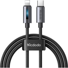 Mcdodo CA-5710 USB-C to Lightning cable with 36W flashing light 1.2m (black)