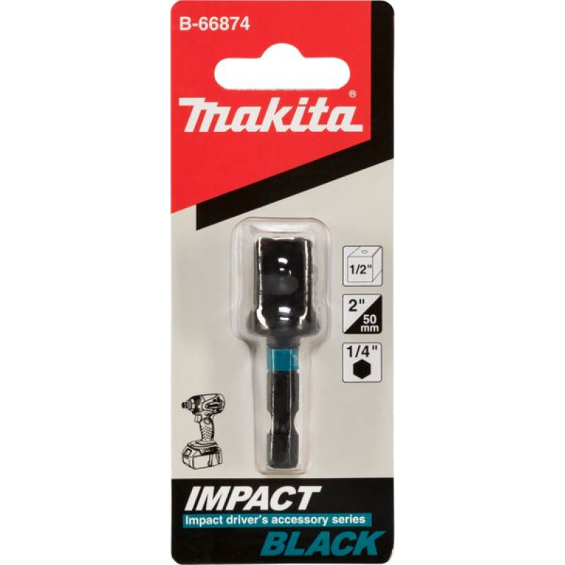 Makita B-66874 Adapter 1/4   6KT - 1/2   4KT