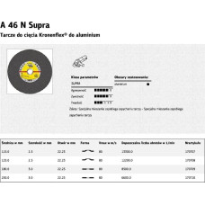 Klingspor TARCZA DO CIĘCIA ALUMINIUM 230mm x 3,0mm x 22,2mm A46N Supra