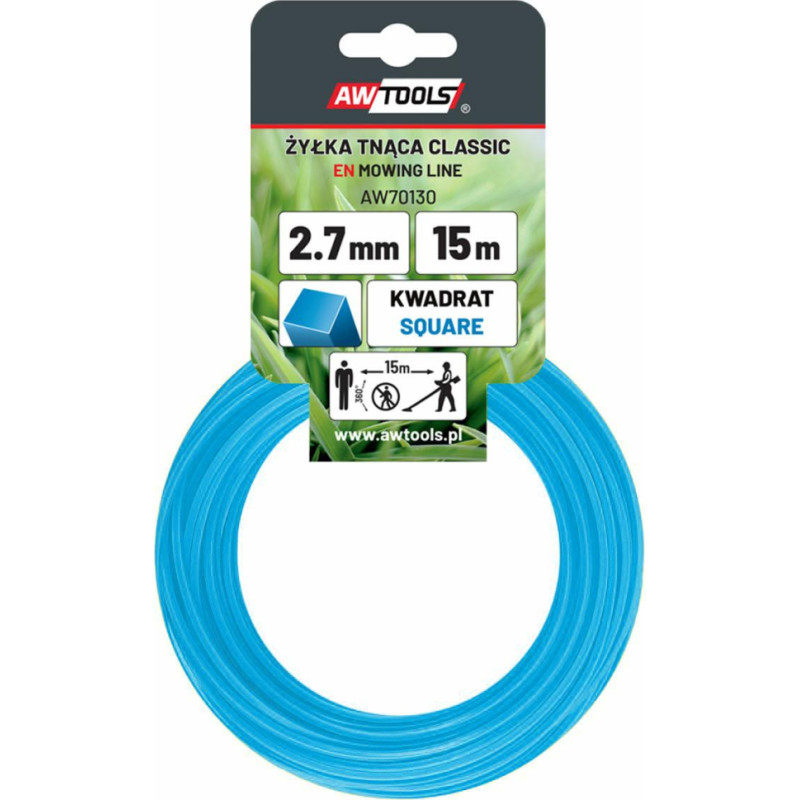 Awtools AW TRIMMER LINE CLASSIC  3,0x15m/ SQUARE ....