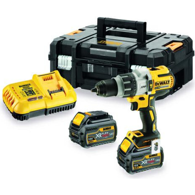 Dewalt WIERTARKO-WKRĘTARKA UDAROWA 18V 95/66Nm 3-BIEGI 2 x 6,0Ah WALIZKA TSTAK DCD996T2