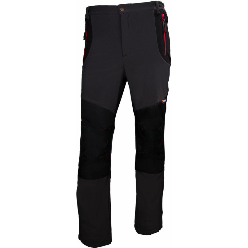 Beta SPODNIE ROBOCZE SOFTSHELL, WZMOCNIONE MATERIAŁEM OXFORD, SZARO-CZARNE, ROZMIAR M