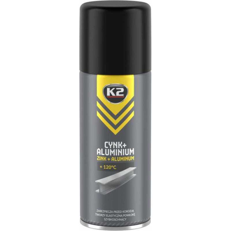 K2 SPRAY ZABEZPIECZA PRZED KOROZJĄ CYNK+ALUMINIUM 400ML