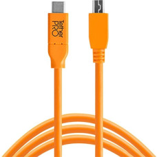 Tether Tools USB-C to 2.0 Mini B 5-Pin 4,60m orange