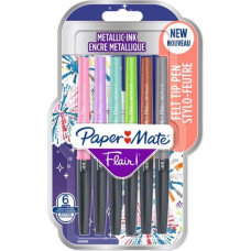 Paper Mate 1x6 Paper Mate Flair Metallic Felt Tip Pens M 0,7 mm