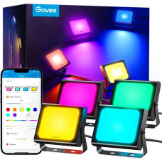 Govee H7060 | LED Flood Lights | RGBICWW, IP65, Bluetooth, Wi-Fi