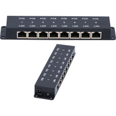 Extralink 8 Port | PoE Injector | 8x 100Mb/s RJ45