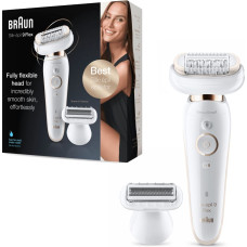 Braun Silk-épil 9 81688635 epilators 40 pincetes Balts, Zelts